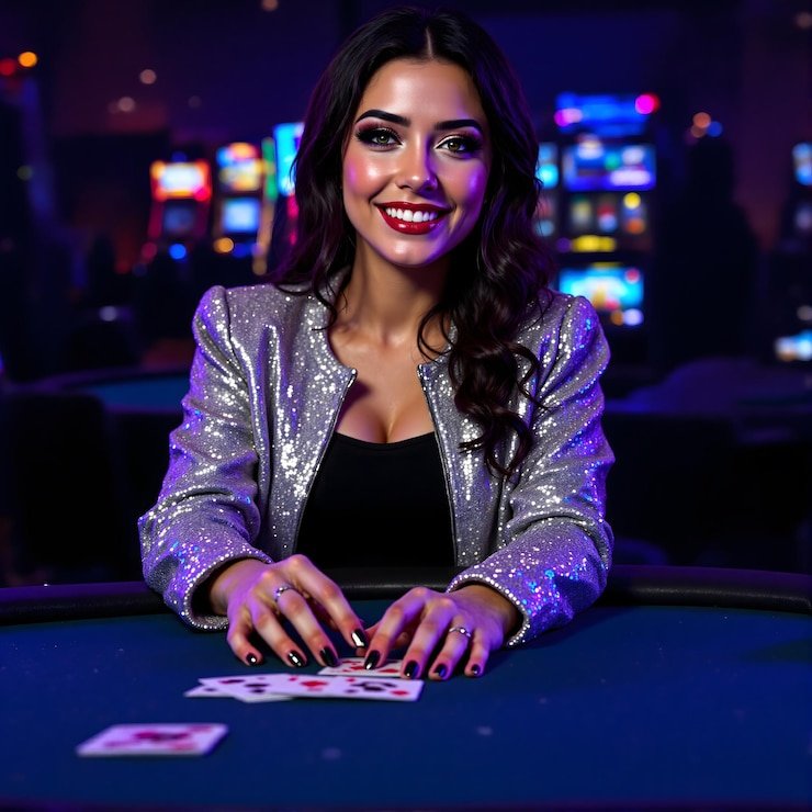 Live dealer studio with multi-camera setup